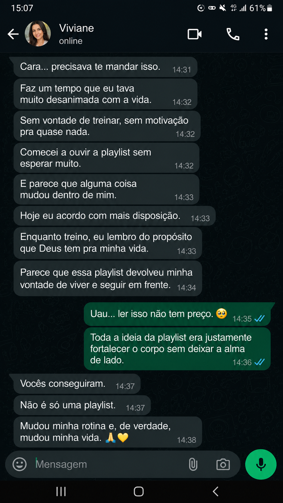 Depoimento de Viviane